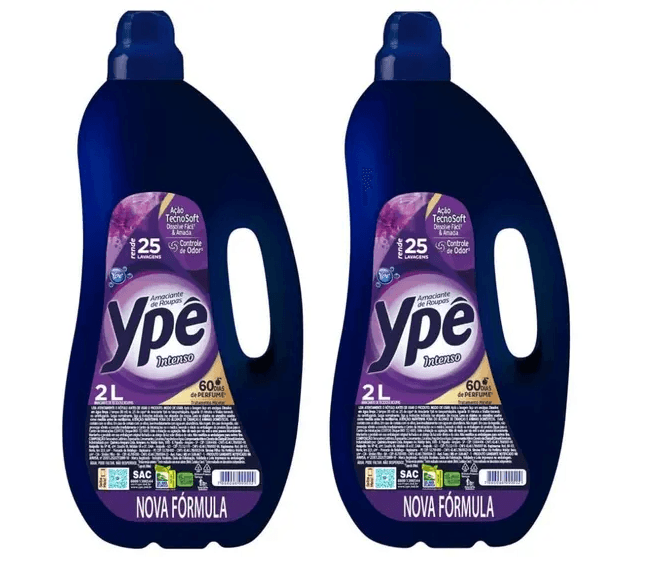 Kit 2 Amaciante de Roupas Tradicional Ypê Intenso 2L